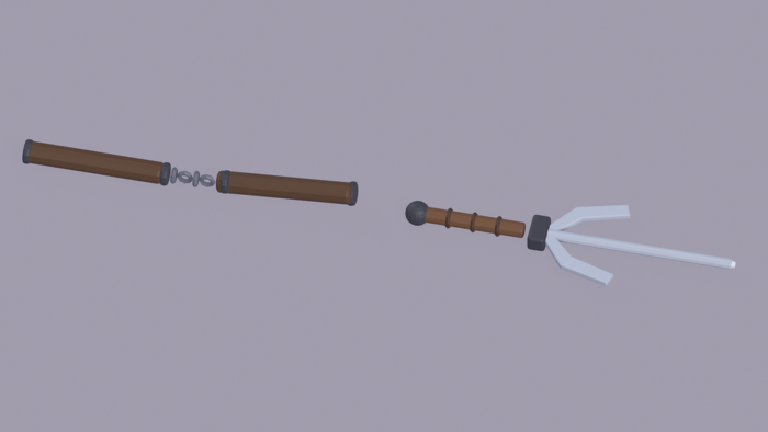 Low Poly Ninja Pack x24 Weapons Gear Dojo Props preview 8