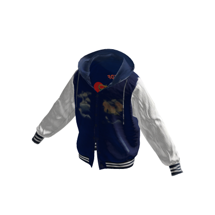 Blue Varsity Zip Hoodie [PBR] thumbnail