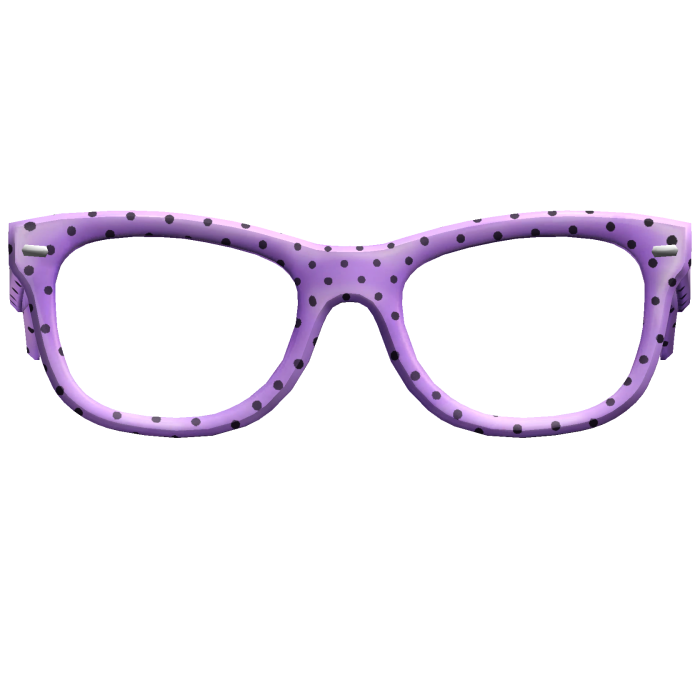 Cutesy Lilac Polka Dot tumblr 2014 Glasses 