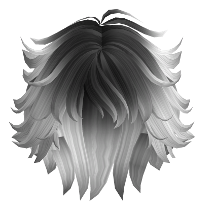 Black and White Messy Hair
