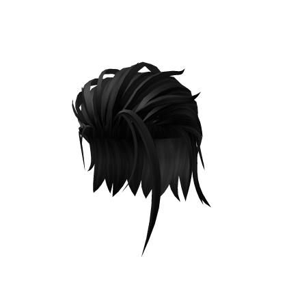 Black Styled Back Slick Hair Roblox NoFilter