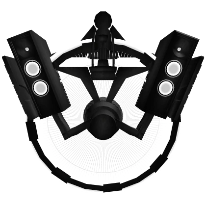 White General Boombox Speakers & Ring [ Glow ] Roblox item render