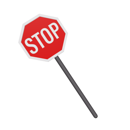 Handheld R6 Stop Sign