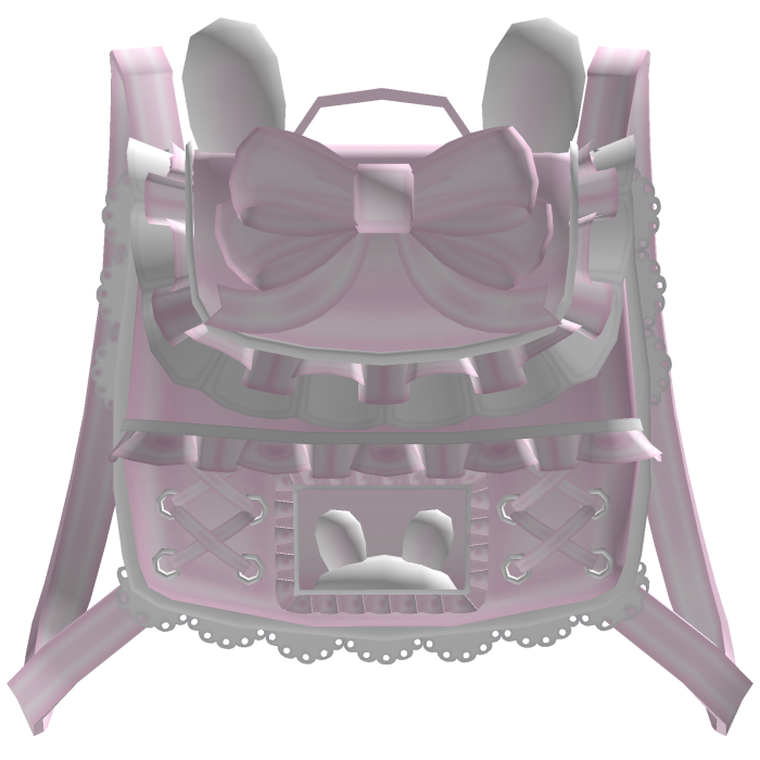 ♡ 1.0 dearest ruffled bunny backpack in pink