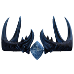 Ombre blue-Stone Ivy Antler-Crown