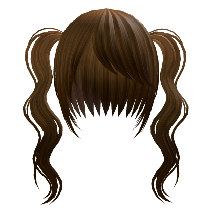 long curled emo pigtails ginger