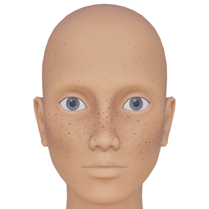 Natural Freckles with Blush & Contour