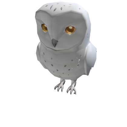 Resting Snowy Barn Owl Shoulder Pet Roblox item