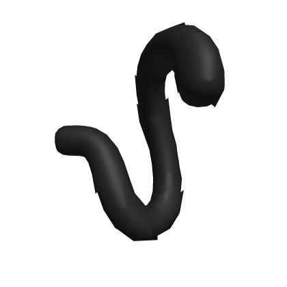 Black Fluffy Cat Tail Roblox item