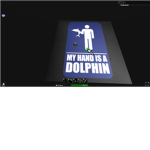 MA HAND IS A DOLPHIN