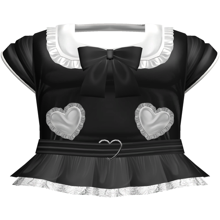 Black n White Sailor Heart Buckle Bow Dress