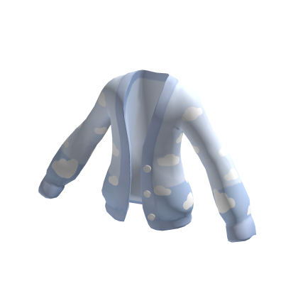 Cute & Chic Cardigan (Soft Clouds, Blue Sky)