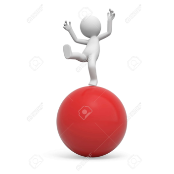 stand on a ball and get points simulator