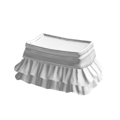 Basic Y2K Skirt White