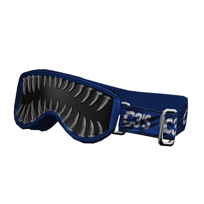 C3's Vintage Blue Racing Goggles V3