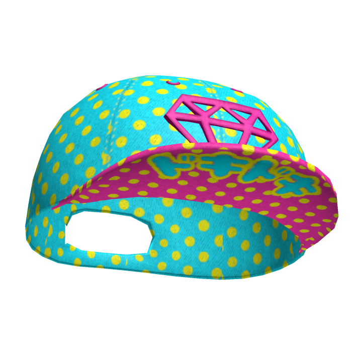 ♡ scene polka dot harajuku diamond snapback 