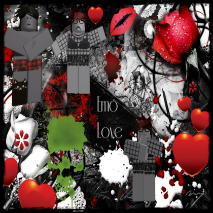 Emo wallpaper Roblox decal