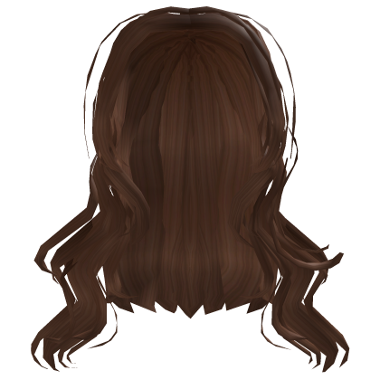 Fluttering Riinuu Curly Hair in Brown Roblox item