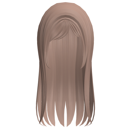 long cute wispy hair in honey w bangs Roblox item