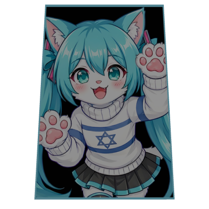 Cute Israel Furry Hatsune Miku Cape Roblox item