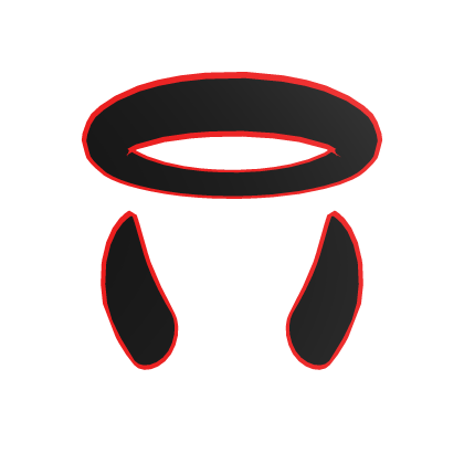 Cartoony Horns and Halo Red