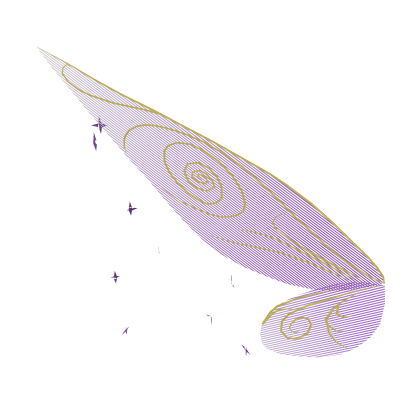 [fly animation] Purple Tinkerbell Pixie Wings (L) Roblox item