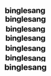 BINGLESANG