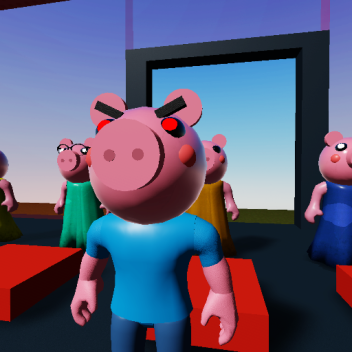 Piggy VS survivor battle grounds 