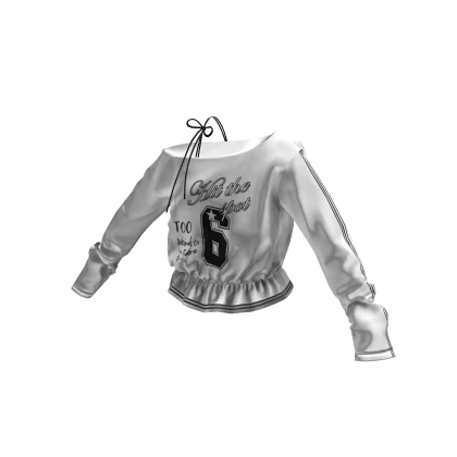 💗Y2K ONE SIDE OFF SHOULDER TOP_WHITE | Roblox Item - Rolimon's