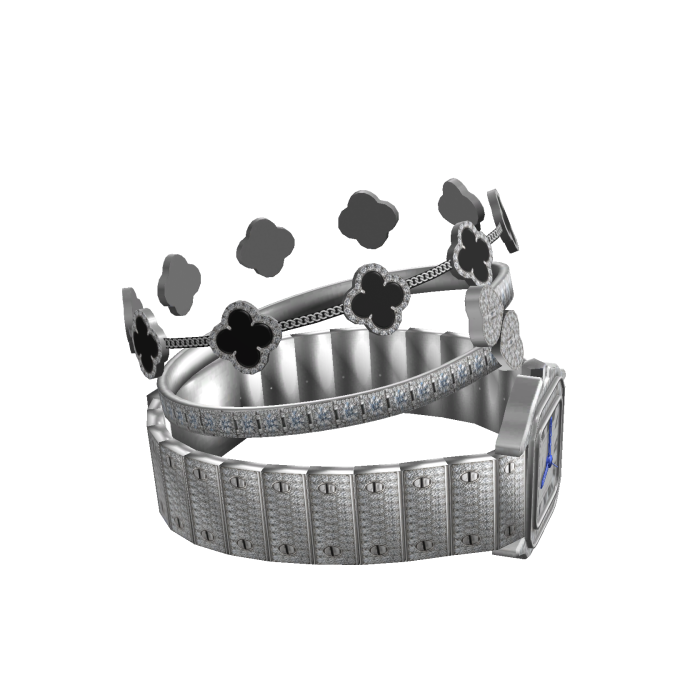 Iced Out Wrist Stack 