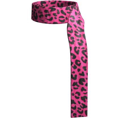 scarf scene leopard pink Roblox item