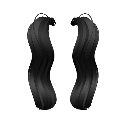 Pigtails Extensions Black Roblox item