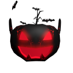 Cursed Red Pumpkin Bat
