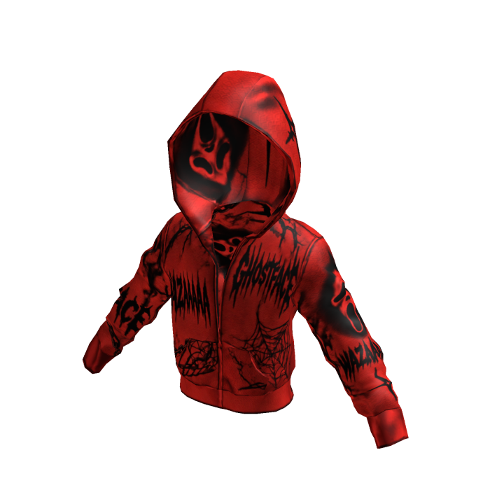 Y2K Capucha GhostFace Red