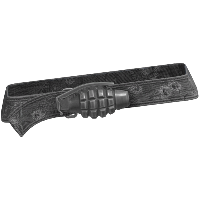 Y2k Grunge Grenade Belt White 3.0