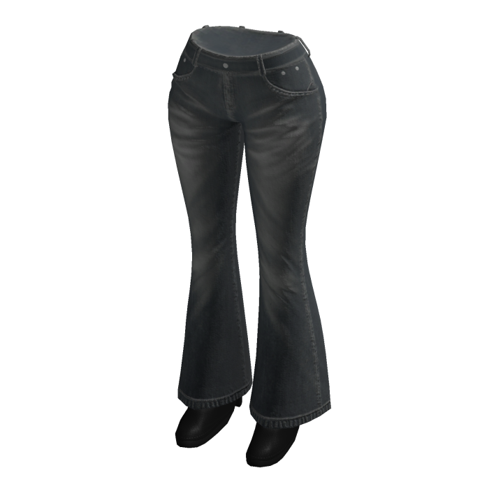 🍀Y2K Flare Pants with Heels(Blue)