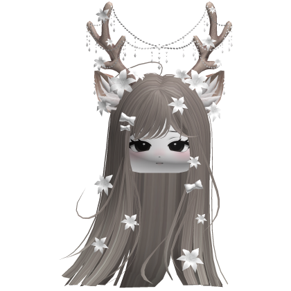 Ethereal Christmas Fairy Fawn Hair w/ Antlers