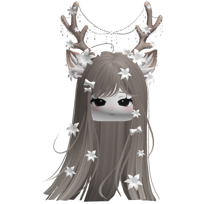 Ethereal Christmas Fairy Fawn Hair w/ Antlers