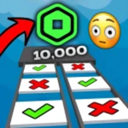 Easy! Robox Obby Glass Bridge Win $