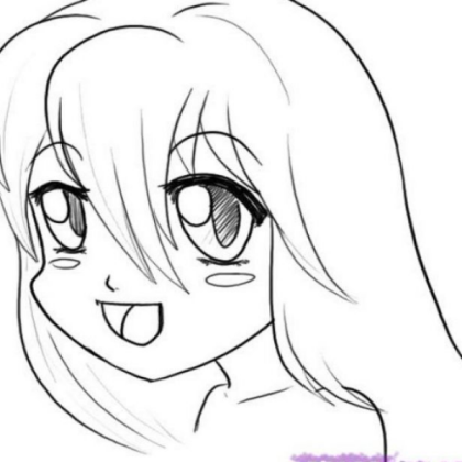 Cute cartoon girl! Roblox decal