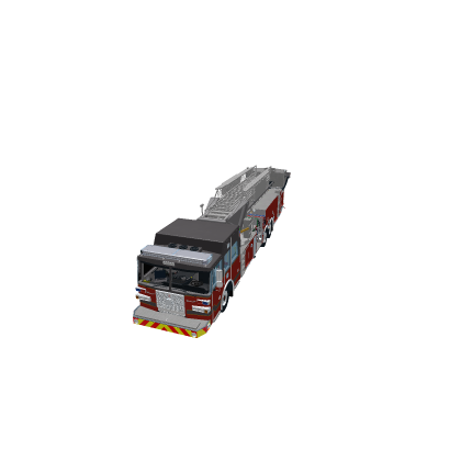 working fire truck