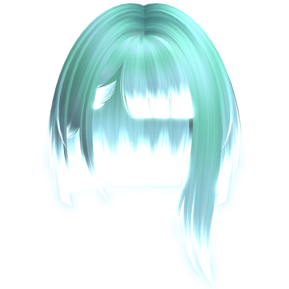 ♡ cyberpunk emissive lucy cyan blue short hair