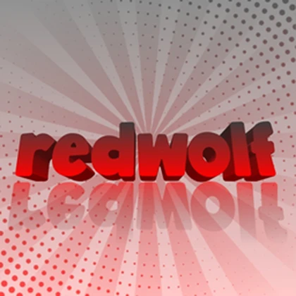 Red wolf Clothing and games Roblox group icon