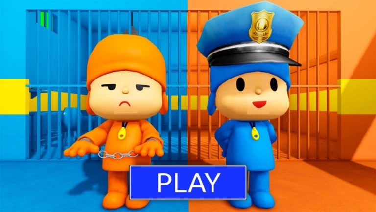 POCOYO PRISONER VS POLICE PRISON RUN! (Obby)