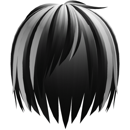 🝦ᆺᴗ, kawaii vkei anime boy hair ҂ black&white Roblox item