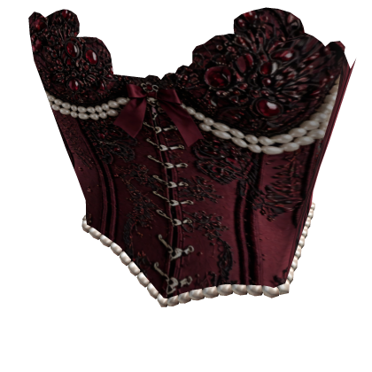 RED AND BLACK DARK FANTASY CORSET 