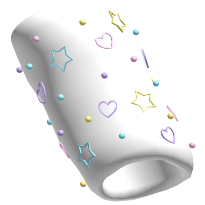 3.0 R6 Armwarmers White Pastel Decora Left Arm