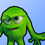 Childish Green Monster