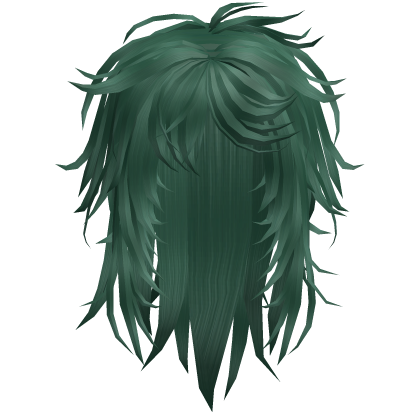 Vkei Long Messy Razor Cut Hair (Green)