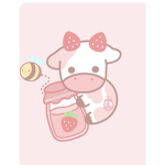 Strawberry Cow!! :D